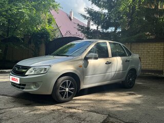 2013 Lada (ВАЗ) Granta I, серебристый, 399000 рублей, вид 2