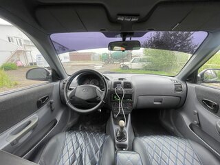 2006 Hyundai Accent ТагАЗ II, синий, 300000 рублей, вид 4