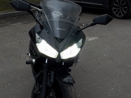 2010 Kawasaki ER-6F (Ninja 650R), чёрный, 445000 рублей, вид 4
