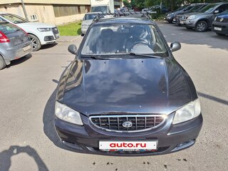 2005 Hyundai Accent ТагАЗ II, чёрный, 300000 рублей, вид 2