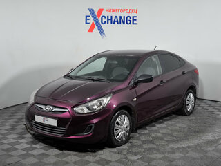 2012 Hyundai Solaris I, фиолетовый, 561000 рублей, вид 1