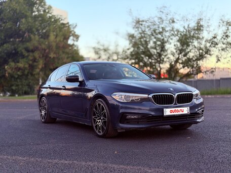 2018 BMW 5 серии 520d VII (G30/G31/G38), синий, 2190000 рублей, вид 2