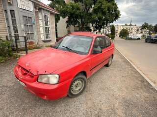 2000 Hyundai Accent II, красный, 90000 рублей, вид 3