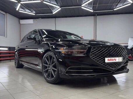 2020 Genesis G90 I Рестайлинг, чёрный, 4900000 рублей, вид 2