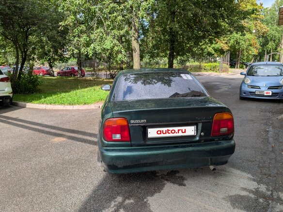 1998 Suzuki Baleno I, зелёный, 185000 рублей - вид 1
