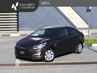 2015 Hyundai Solaris I Рестайлинг, коричневый, 887000 рублей, вид 1