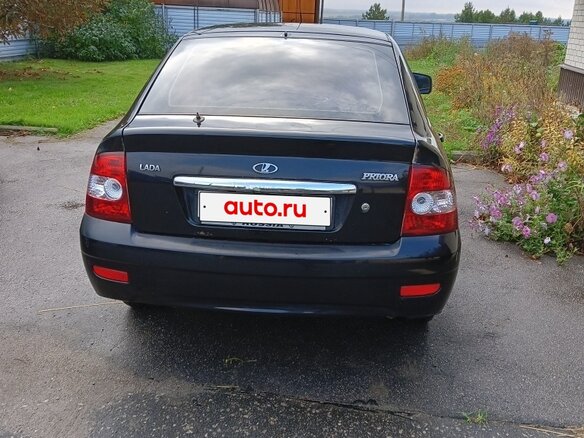 2012 Lada (ВАЗ) Priora I, чёрный, 220000 рублей - вид 4