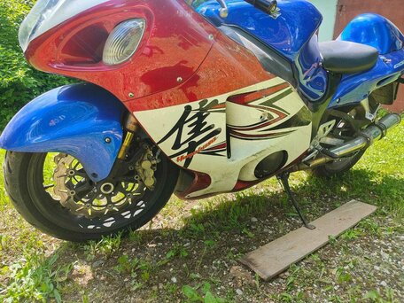 2007 Suzuki GSX 1300 R Hayabusa, синий, 600000 рублей, вид 2