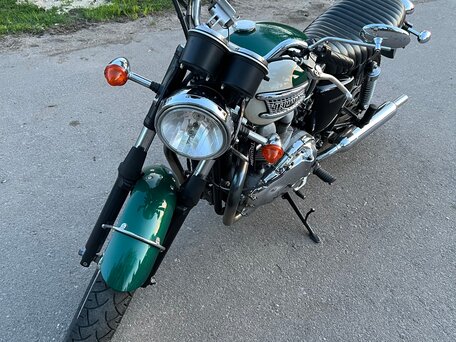 2007 Triumph Bonneville T100, зелёный, 550000 рублей, вид 5
