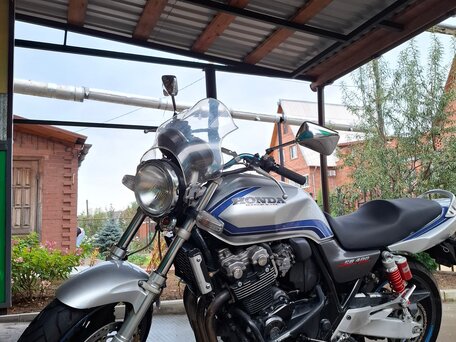 1999 Honda CB 400 Super Four, серебристый, 310000 рублей, вид 1