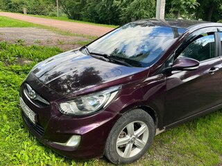 2011 Hyundai Solaris I, фиолетовый, 800000 рублей, вид 2