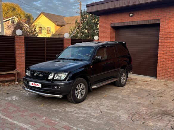 2003 Lexus LX 470 II Рестайлинг, чёрный - вид 1
