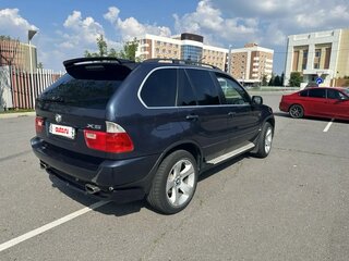2005 BMW X5 4.4i I (E53) Рестайлинг, синий, 1100000 рублей, вид 4