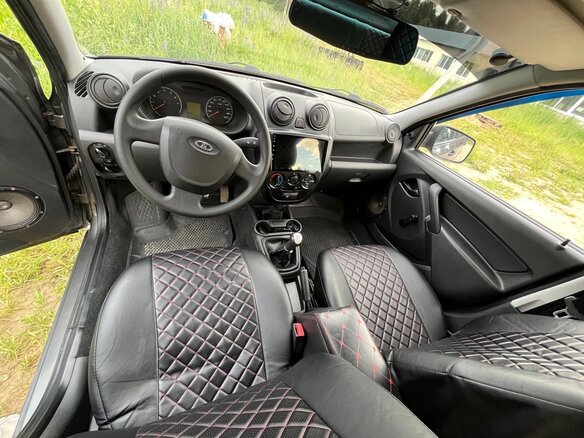 2013 Lada (ВАЗ) Granta I, серебристый, 265000 рублей - вид 6