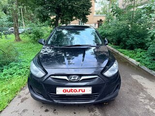 2012 Hyundai Solaris I, чёрный, 520000 рублей, вид 2