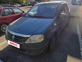 2013 Renault Logan I Рестайлинг, синий, 379000 рублей, вид 1