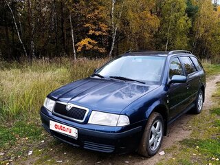 2002 Skoda Octavia I (A4) Рестайлинг, синий, 455000 рублей, вид 1