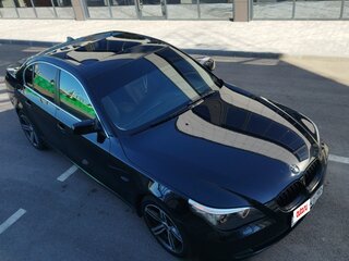 2008 BMW 5 серии 525i V (E60/E61) Рестайлинг, чёрный, 1330000 рублей, вид 3