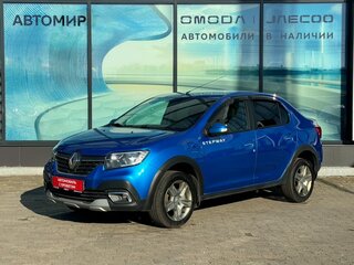2019 Renault Logan Stepway II Рестайлинг, синий, 1020000 рублей, вид 1