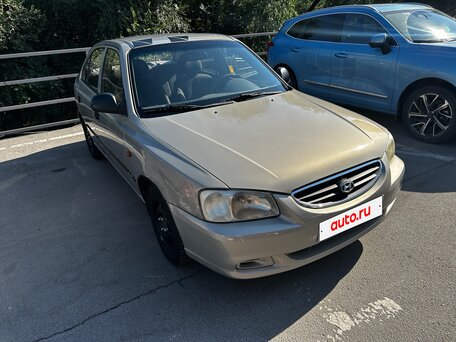 2009 Hyundai Accent ТагАЗ II, бежевый, 350000 рублей, вид 4