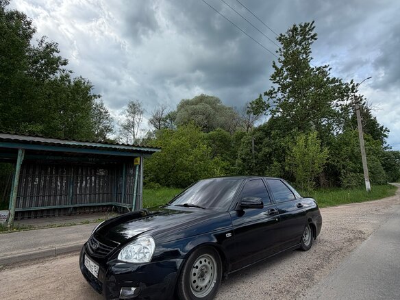 2008 Lada (ВАЗ) Priora I, чёрный, 299000 рублей - вид 5