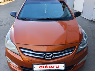 2014 Hyundai Solaris I Рестайлинг, оранжевый, 670000 рублей, вид 3