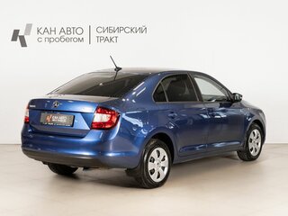 2018 Skoda Rapid I Рестайлинг, синий, 1345100 рублей, вид 3