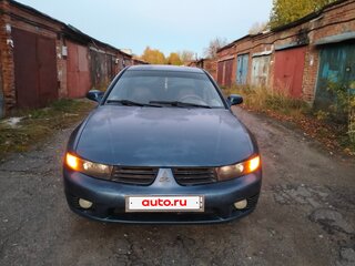 2003 Mitsubishi Galant VIII Рестайлинг, синий, 155000 рублей, вид 2