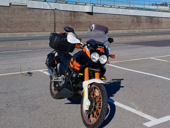 1996 Honda XRV 750 Africa Twin, чёрный, 525000 рублей