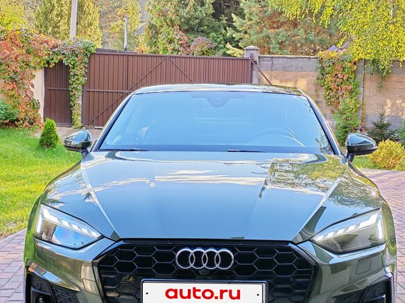 2021 Audi A5 40 TFSI II (F5) Рестайлинг, зелёный - вид 4