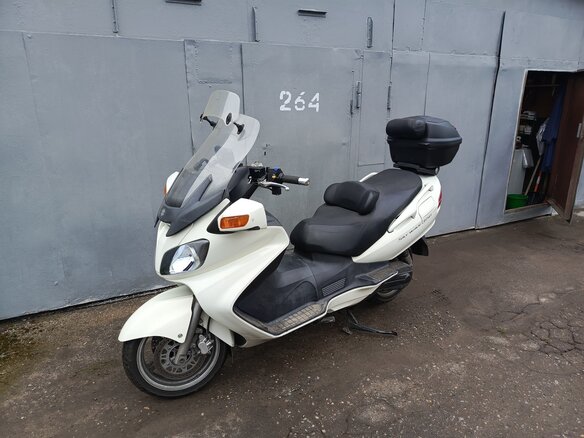 2011 Suzuki Burgman (SkyWave) 650, белый, 420500 рублей - вид 7