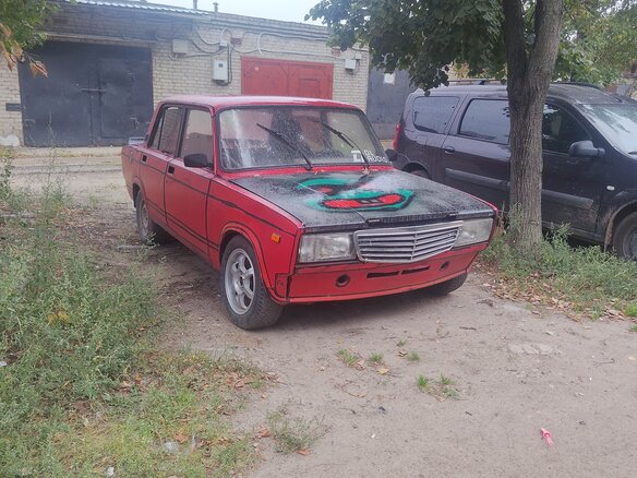 2001 Lada (ВАЗ) 2107, пурпурный - вид 1