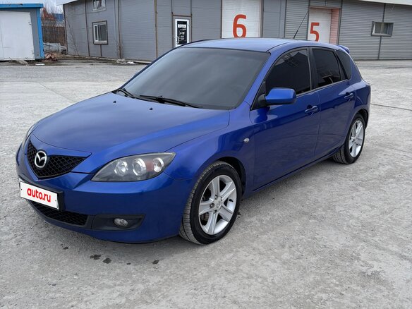 2008 Mazda 3 I (BK) Рестайлинг, синий, 600000 рублей