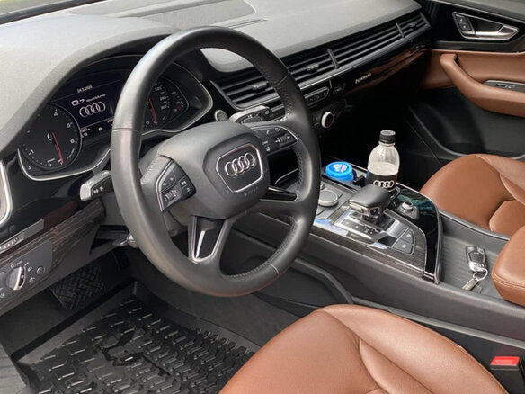 2016 Audi Q7 II (4M), коричневый, 3850000 рублей - вид 3
