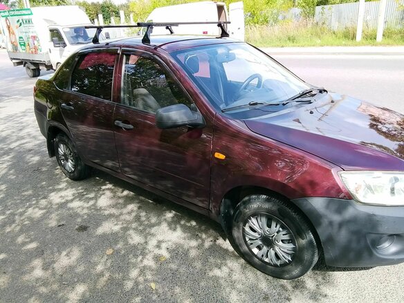 2012 Lada (ВАЗ) Granta I, пурпурный, 300000 рублей - вид 3