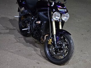2008 Triumph Street Triple, фиолетовый, 390000 рублей, вид 1