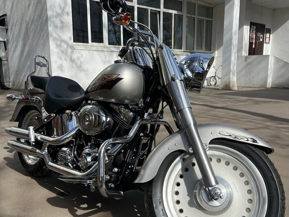 2007 Harley-Davidson Fat Boy, серебристый, 775000 рублей - вид 5