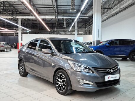 2016 Hyundai Solaris I Рестайлинг, серый, 849000 рублей, вид 2