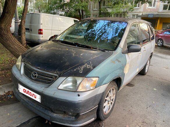 2000 Mazda MPV II (LW), серый, 95000 рублей