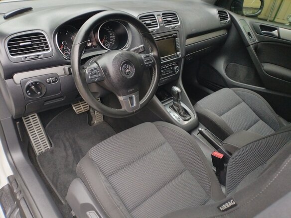 2012 Volkswagen Golf VI, белый, 1000000 рублей - вид 6