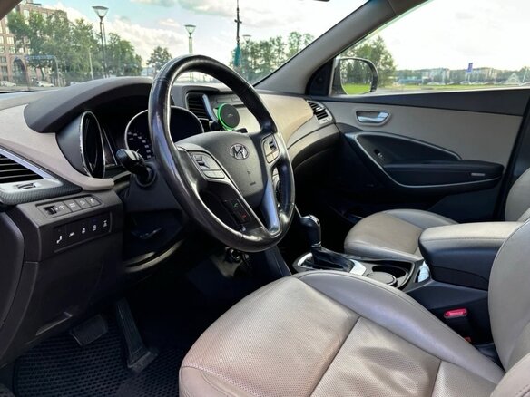 2015 Hyundai Santa Fe III Рестайлинг, бежевый, 2349000 рублей - вид 9