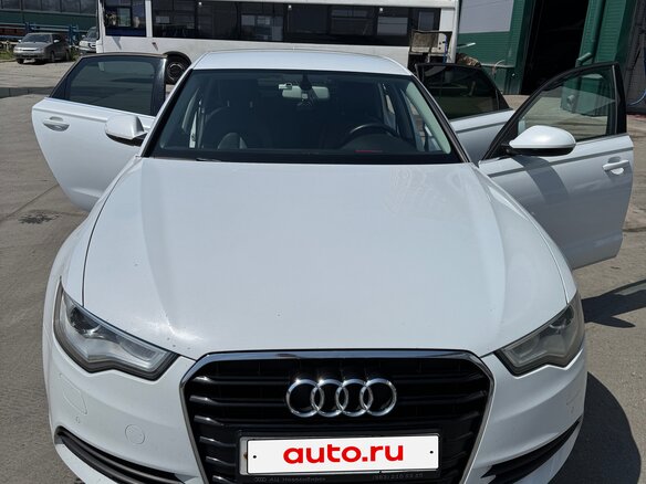 2012 Audi A6 IV (C7), белый, 1630000 рублей - вид 1