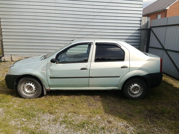 2008 Renault Logan I, зелёный, 257000 рублей - вид 1