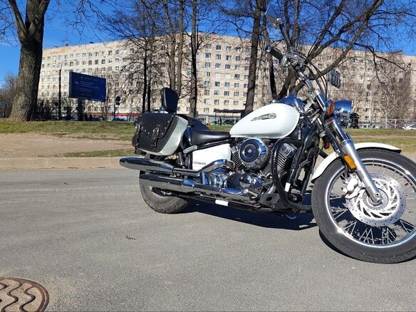 2004 Yamaha XVS650 Drag Star, белый, 480000 рублей - вид 10