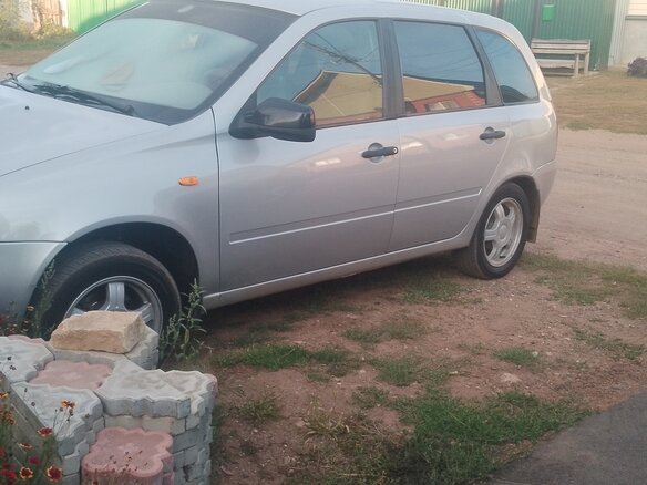 2008 Lada (ВАЗ) Kalina I, серебристый, 300000 рублей - вид 4