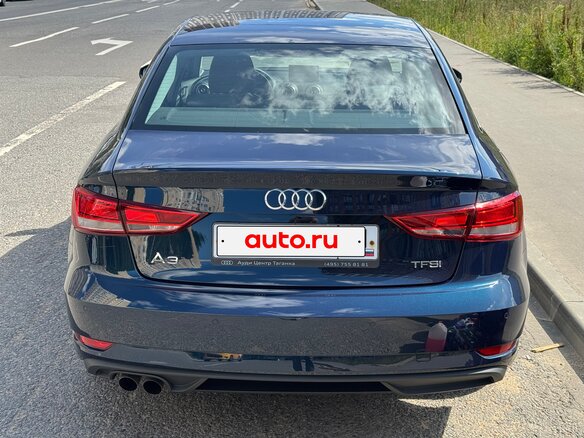 2016 Audi A3 III (8V) Рестайлинг, синий, 1840000 рублей - вид 2