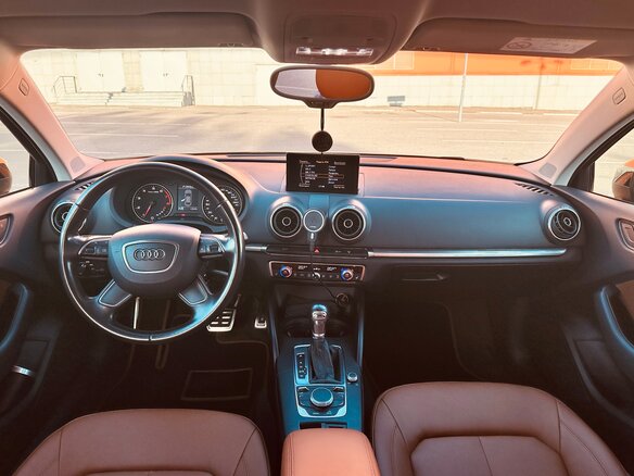2014 Audi A3 III (8V), коричневый, 1725000 рублей - вид 15