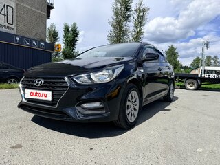 2018 Hyundai Solaris II, чёрный, 900000 рублей, вид 1