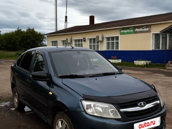 2014 Lada (ВАЗ) Granta I, серый, 300000 рублей - вид 2