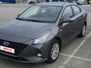 2021 Hyundai Solaris II Рестайлинг, серый, 1380000 рублей, вид 1